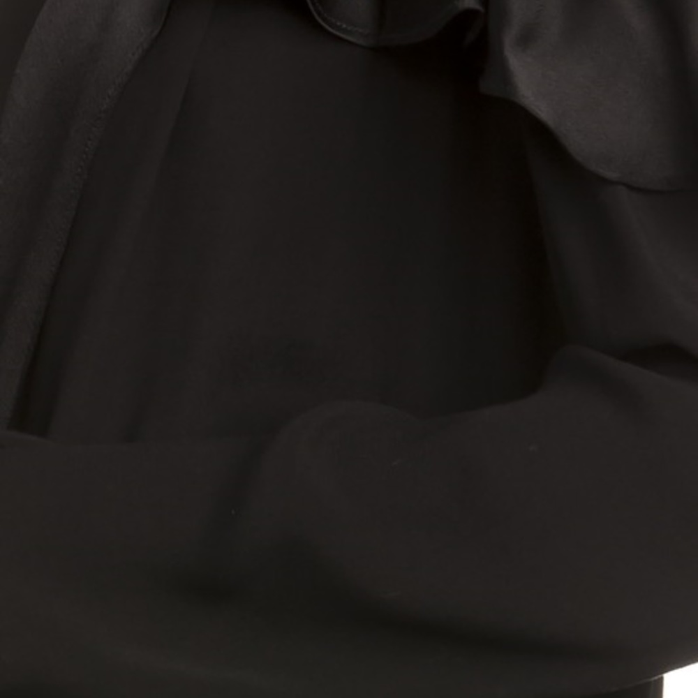 COLD SHOULDER CARDIGAN BLACK - Picture 4 of 4